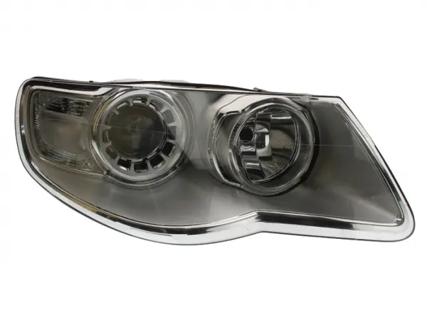 Far dreapta (H7 H9, electric, cu motoras, fundal argintiu) VW TOUAREG 2002-2006