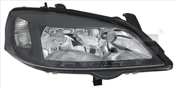 Far dreapta (H7 HB3, electric, fundal negru) OPEL ASTRA G