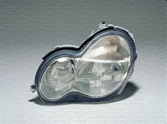 Far dreapta (H7, reglaj electric, cu motoras, fundal argintiu) MERCEDES Clasa C 2000-2004