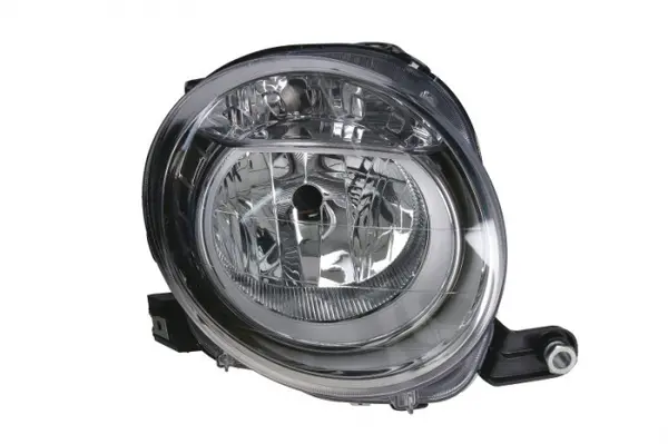 Far dreapta (H7, reglaj electric, cu motoras, fundal cromat) ABARTH 500 595 695, 500C 595C 695C FIAT 500, 500 C