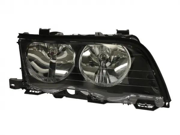 Far dreapta (H7, reglaj electric, cu motoras, fundal negru) BMW Seria 3 1998-2001