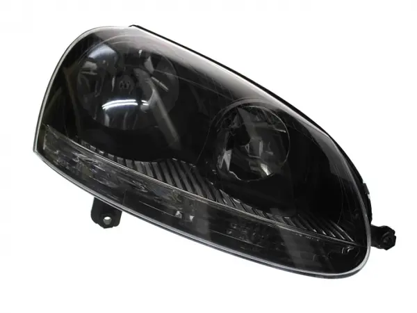 Far dreapta (H7, reglaj electric, cu motoras, fundal negru) VW GOLF 2003-2009