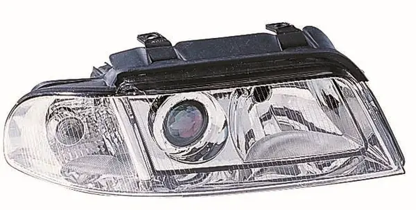Far dreapta (H7, reglaj electric, fundal cromat) AUDI A4 1998-2001