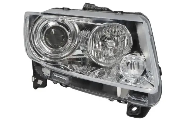 Far Dreapta (H9, electric, cu motor, culoare insert: negru) potrivit JEEP COMPASS, GRAND CHEROKEE IV