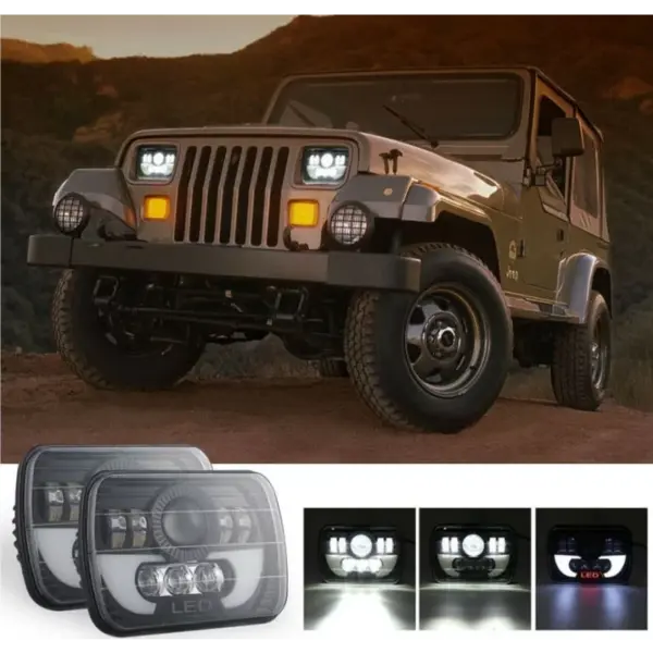 Far F.TIP 16-OFF ROAD: 7"/90W / 5X7 (inch)/12V-24V/30.000LM/ IP 68 Rezistent la apa