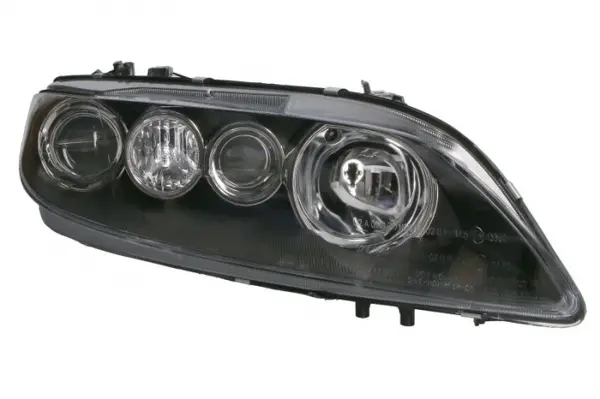 Far fata Dreapta (2 H1 H3, electric, cu motor, culoare insert: negru, culoare semnalizator: transparent) potrivit MAZDA 6