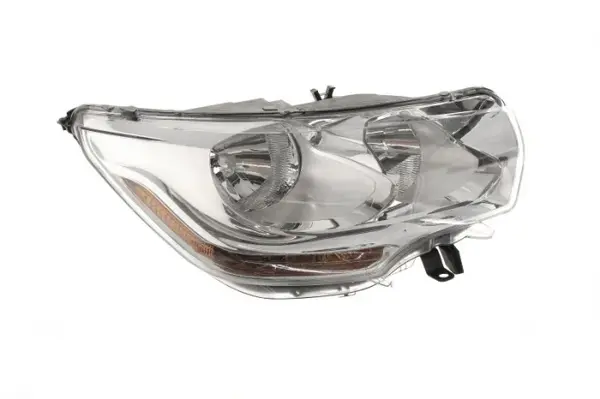 Far fata dreapta (H1 H7, electric, cu motor, culoare interior: cromat) potrivit CITROEN C4, C4 II