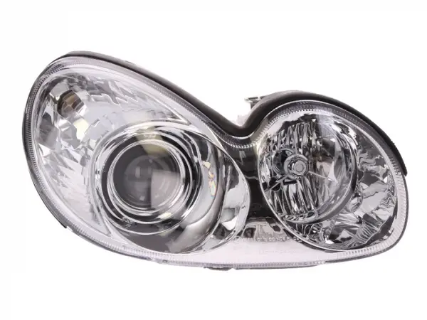Far fata Dreapta (H1 H7, electric, fara motoras, culoare insert: cromat, culoare semnalizator: transparent) potrivit HYUNDAI SONATA IV