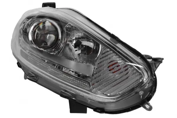 Far fata dreapta (H1 H7 LED PY21W, electric, cu motor, culoare interior: cromat) potrivit FORD FIESTA VI 01.13-