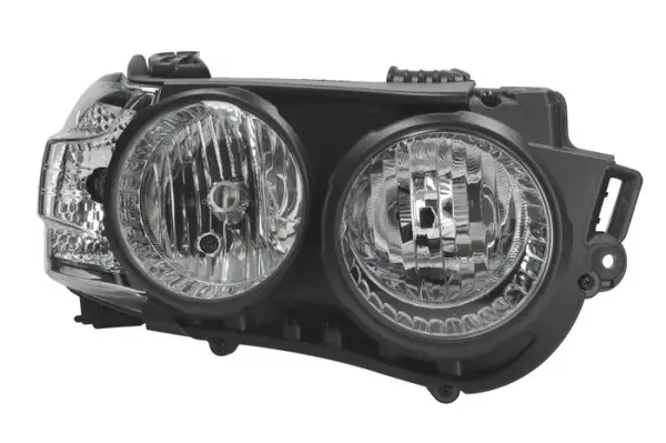 Far fata Dreapta (H1 H7 PY21W W5W, electric, cu motor, culoare insert: negru, culoare semnalizator: alb) potrivit CHEVROLET AVEO