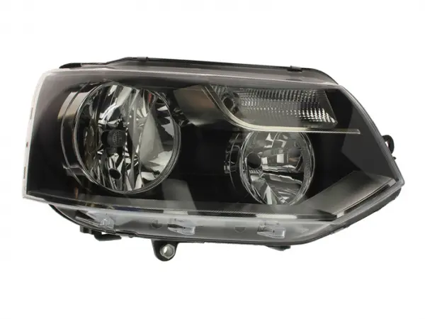 Far fata dreapta (H15 H7, electric, cu motor, culoare interior: negru) potrivit VW MULTIVAN T5, TRANSPORTER T5