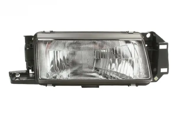 Far fata Dreapta (H4, manual, fara motoras, culoare insert: cromat, culoare semnalizator: transparent) potrivit MAZDA 323 C IV, 323 F IV, 323 S IV