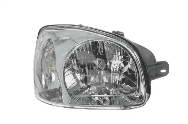 Far fata Dreapta (H4, manual, fara motoras, culoare insert: cromat, culoare semnalizator: transparent) potrivit HYUNDAI SANTA FE I -02.06