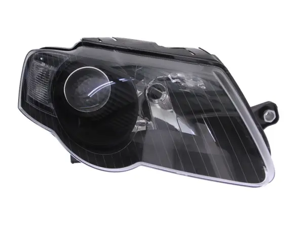 Far fata Dreapta (H7, electric, cu motor, culoare insert: negru) potrivit VW PASSAT B6