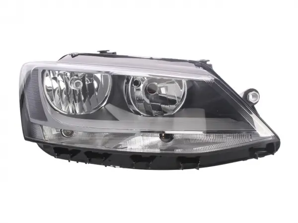 Far fata dreapta (H7, electric, cu motor, culoare semnalizator: transparent) potrivit VW JETTA IV