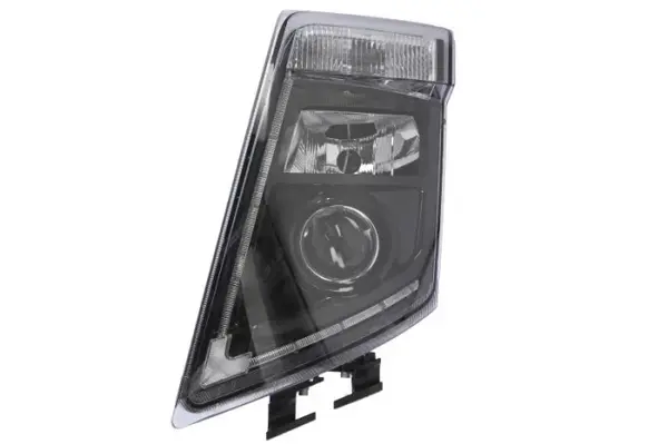 Far fata Stanga (2 LED H7 PY21W, manual, fara motoras, baza neagra) potrivit VOLVO FH, FH16, FM, FM II 09.05-
