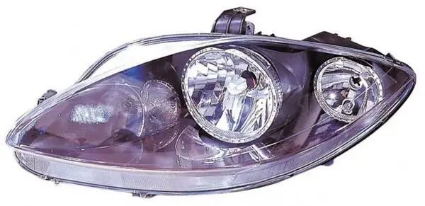 Far fata Stanga (H1 H7, electric, fara motoras, culoare insertie: negru, culoare semnalizator: fumuriu) potrivit SEAT ALTEA, ALTEA XL, LEON, TOLEDO III -12.09