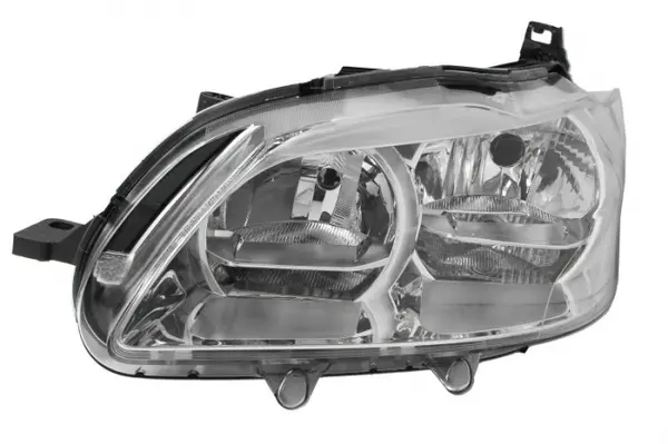 Far fata Stanga (H1 H7 PY21W W5W, electric, fara motoras, culoare insert: cromat, culoare semnalizator: transparent) potrivit PEUGEOT 301