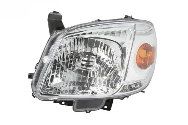 Far fata Stanga (H4, electric, fara motoras, culoare insert: cromat, culoare semnalizator: galben) potrivit MAZDA BT-50
