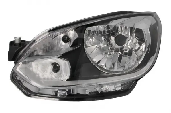Far fata Stanga (H4, electric, fara motoras, culoare insert: negru, culoare semnalizator: alb) potrivit VW LOAD UP, UP!