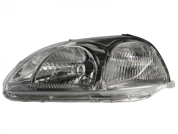 Far fata Stanga (H4, electric, fara motoras, Versiunea 3D) potrivit HONDA CIVIC VI 09.94-02.01