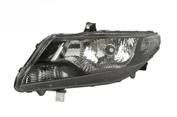 Far fata Stanga (H4, electric, manual, fara motoras, culoare insert: gri, culoare semnalizator: alb) potrivit HONDA CITY, CITY IV, CITY V, CR-Z, JAZZ III -12.11