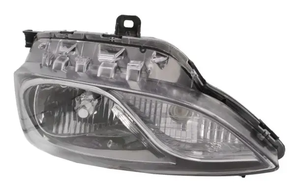 Far fata Stanga (H4 PY21W W5W, electric, cu motor, culoare insert: negru, culoare semnalizator: alb) potrivit HYUNDAI ACCENT IV