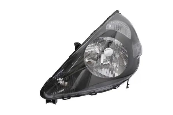 Far fata Stanga (H4 W5W WY21W, electric, fara motoras, culoare insert: negru, culoare semnalizator: alb) potrivit HONDA JAZZ II -07.08