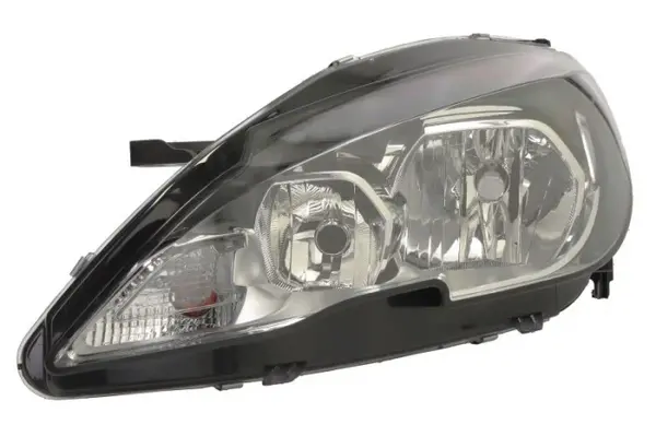 Far fata Stanga (H7 HB3 PY21W, electric, cu motor, culoare insert: cromat, culoare semnalizator: transparent) potrivit PEUGEOT 308 II