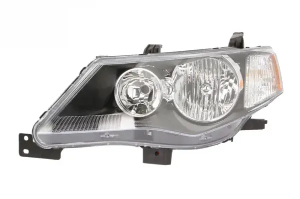 Far fata stanga (HB3 HB4, electric, cu motor, culoare interior: negru, culoare semnalizator: alb) potrivit MITSUBISHI OUTLANDER II