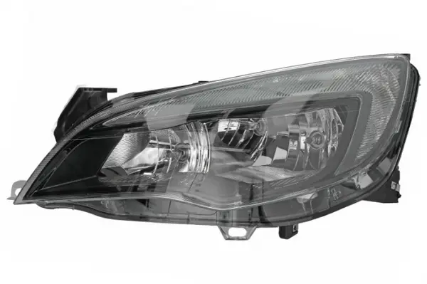 Far stanga (2 H7, reglaj electric, cu motoras, cu lumini de zi, fundal negru) OPEL ASTRA 2009-2012