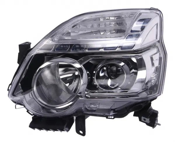 Far stanga D1S H1, electric, cu motoras, interior argintiu, semnalizator transparent NISSAN X-TRAIL T31, Off-road intre 2007-2010