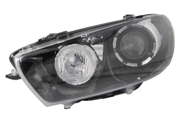 Far Stanga (D1S H7 P21W, electric, cu motor, culoare insert: negru) potrivit VW SCIROCCO III