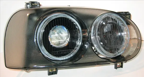 Far stanga dreapta H1 H3 T4W, electric, rings, interior negru VW GOLF 3 III intre 1991-1999
