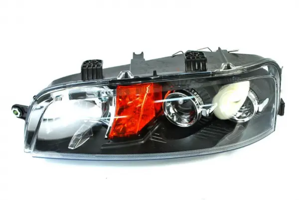 Far stanga (H1 H3, electric, fundal negru) FIAT PUNTO 1999-2003