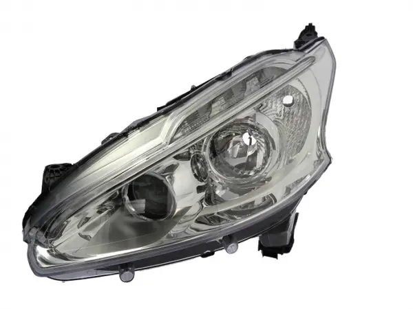 Far Stanga (H1 H7, electric, cu motor, culoare insert: cromat, culoare semnalizator: transparent) potrivit PEUGEOT 208 I, 208 HATCHBACK