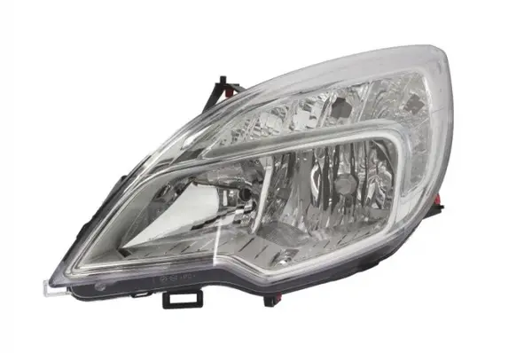 Far stanga H1 H7, electric, cu motoras, interior argintiu, semnalizator transparent OPEL MERIVA B