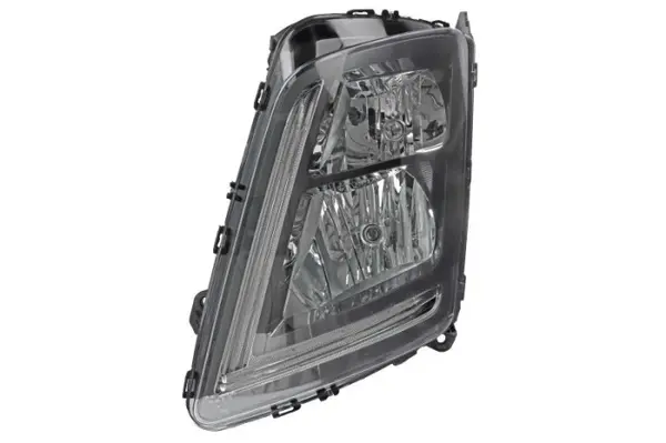 Far stanga (H1 H7 LED, manual, culoare insert: negru) potrivit VOLVO FH II, FMX II 01.10-