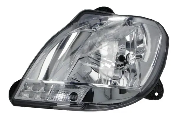 Far stanga (H1 H7 P21W, electric, cu motor, cu lumina de zi, culoare insert: crom platinat, culoare indicator: transparent) potrivit DAF CF, XF 106 10.12-