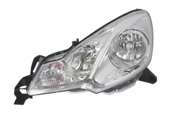 Far stanga (H1 H7, reglaj electric, cu motoras, fundal cromat) CITROEN C3, DS3 2009-2014