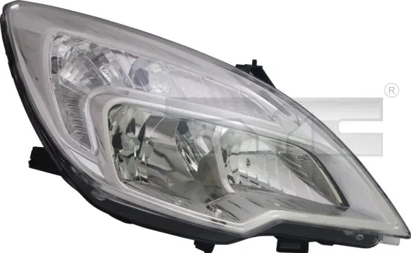 Far stanga (H1 H7, reglaj electric, cu motoras, fundal cromat) OPEL MERIVA B