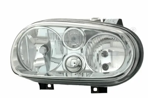 Far stanga (H1 H7, reglaj electric, cu motoras, fundal cromat) VW GOLF IV