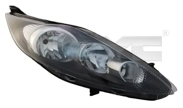Far stanga (H1 H7, reglaj electric, cu motoras, fundal negru) FORD FIESTA 2008-2013