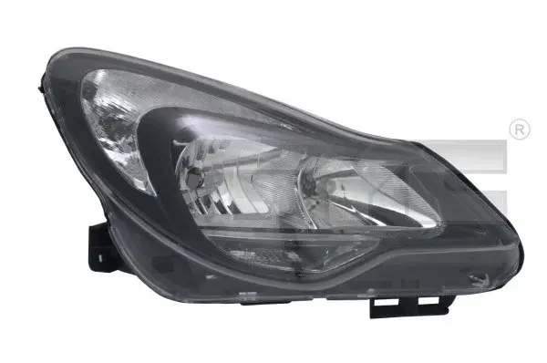 Far stanga (H1 H7, reglaj electric, cu motoras, fundal negru, fundal transparent) OPEL CORSA 2011-2014