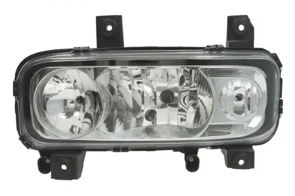 Far stanga (H1 H7 W5W, electric, cu motor, cu lumina de ceata, culoare insert: crom platinat) potrivit MERCEDES ATEGO, ATEGO 2, ATEGO 3 01.98-
