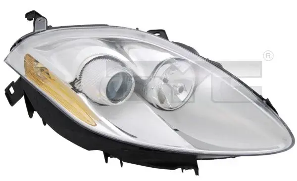 Far stanga (H1, reglaj electric, cu motoras, fundal cromat) FIAT BRAVO II