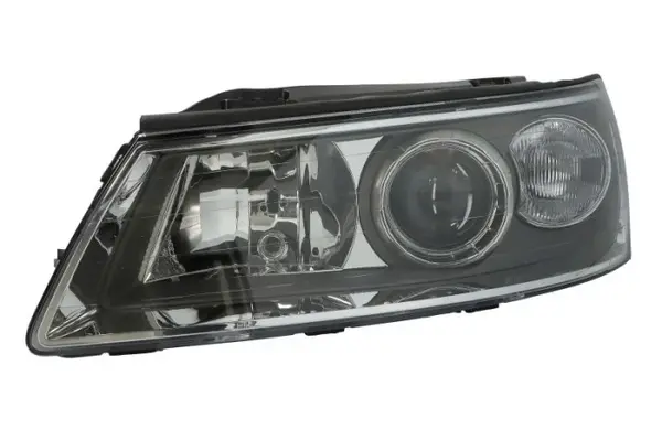 Far Stanga (H11 H7, electric, fara motoras, culoare insert: cromat, culoare semnalizator: galben) potrivit HYUNDAI SONATA V