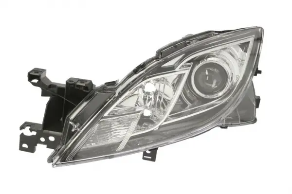 Far stanga (H11 H9, electric, manual, fundal cromat, fundal transparent) MAZDA 6 2007-2013