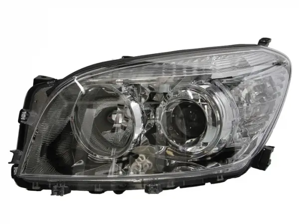Far stanga (H11 HB3, electric, cu motoras, fundal cromat) TOYOTA RAV 4 2005-2009
