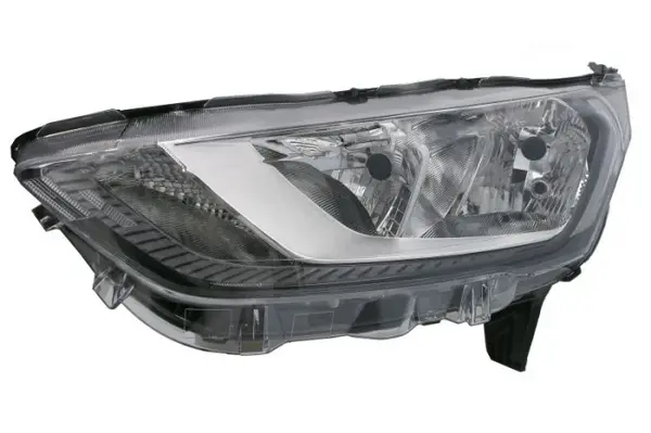 Far stanga (H15 H7, electric, cu motor, culoare insert: negru) potrivit FORD TRANSIT TOURNEO CUSTOM 07.17-12.23